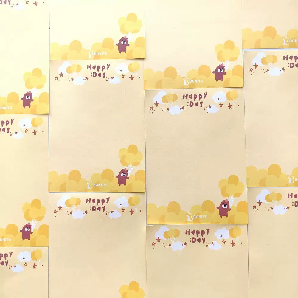 BONITO Happy Day Sticky Note, 10-pcs