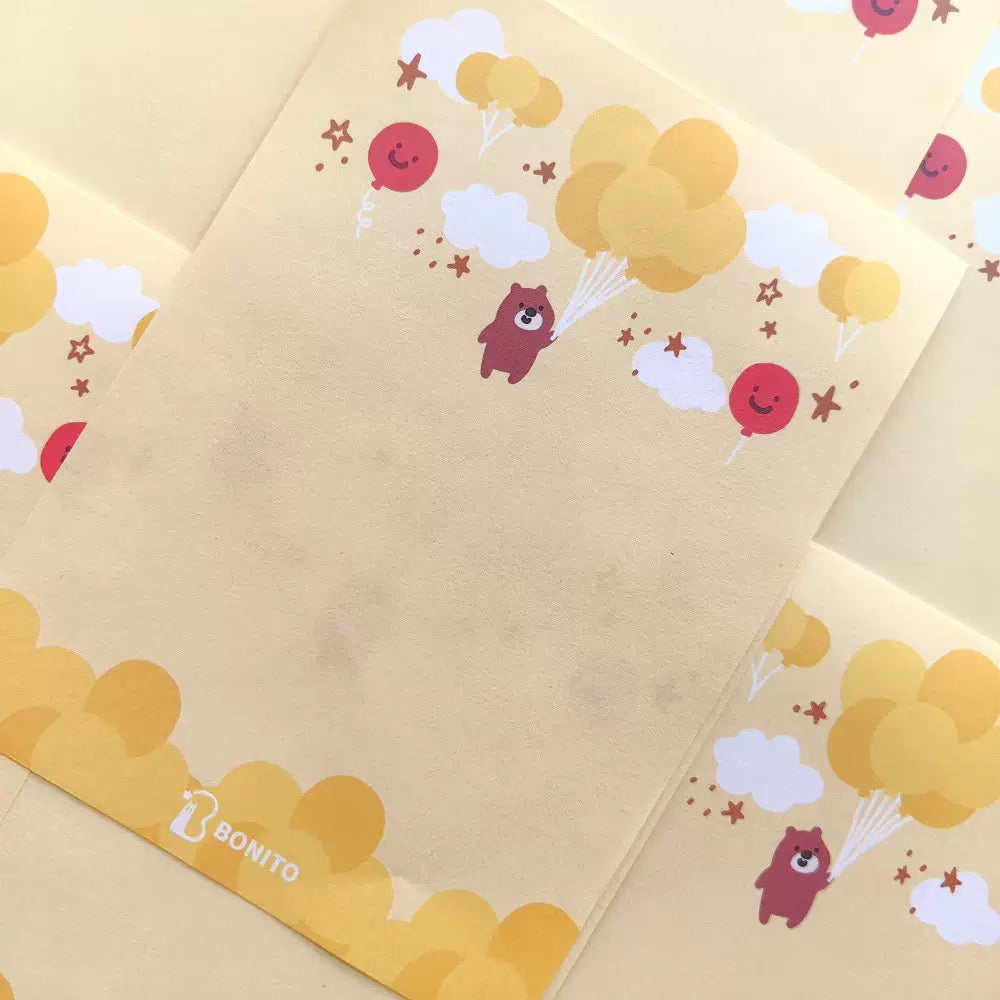 BONITO Happy Bear Sticky Note, 10-pcs