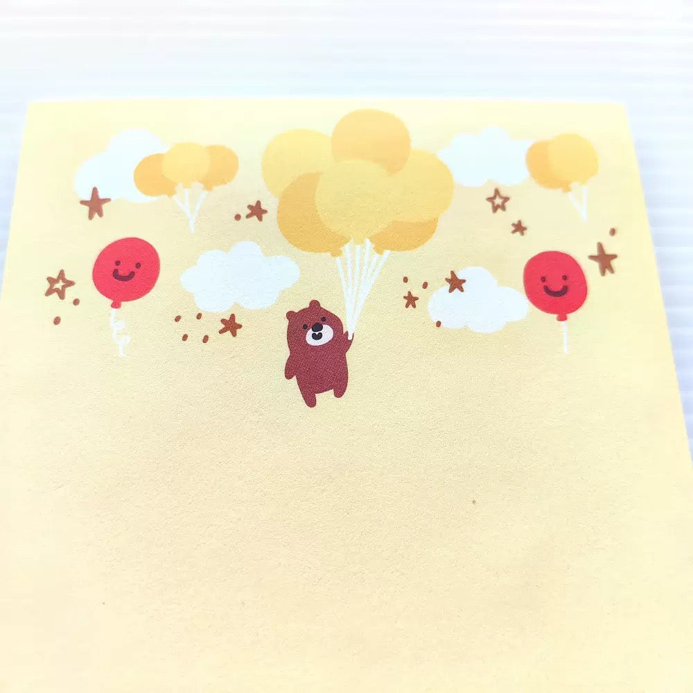 BONITO Happy Bear Sticky Note, 10-pcs