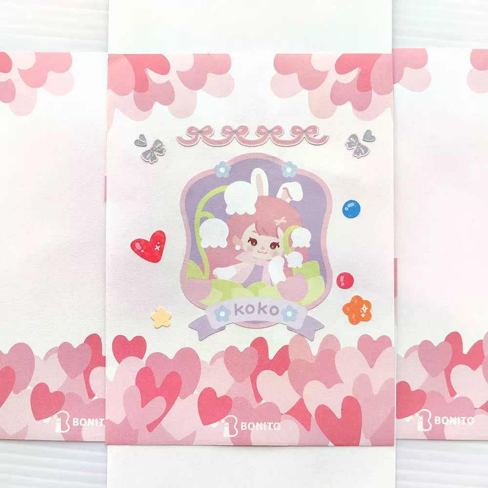 BONITO Love Love Sticky Note, 10-pcs