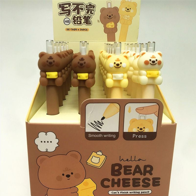 Cheese Bear Eternal Pencil, 24-pcs