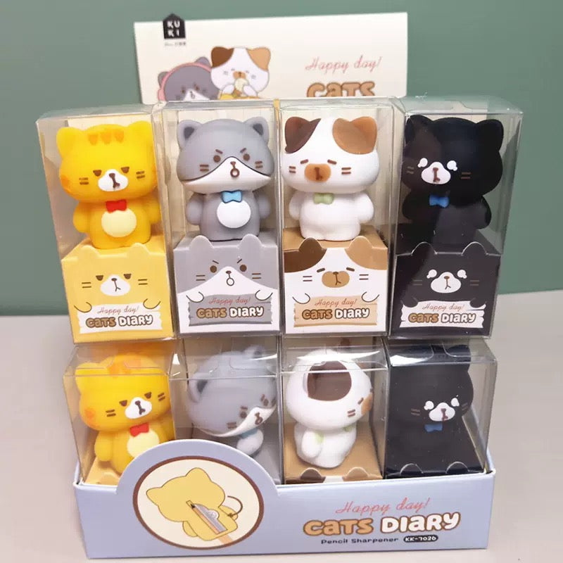 Daily Kitty Pencil Sharpener, 24-pcs