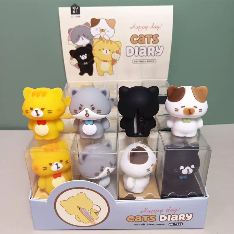 Daily Kitty Pencil Sharpener, 24-pcs