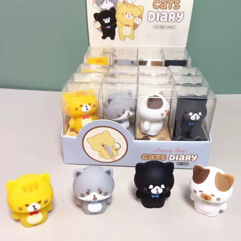 Daily Kitty Pencil Sharpener, 24-pcs