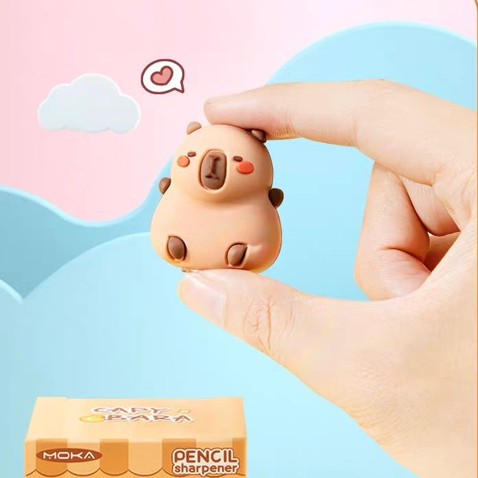 MOKA Capybara Pencil Sharpener, 10-pcs
