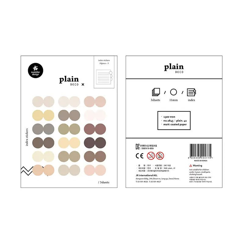 Suatelier Planner Index Tabs, 20-pcs