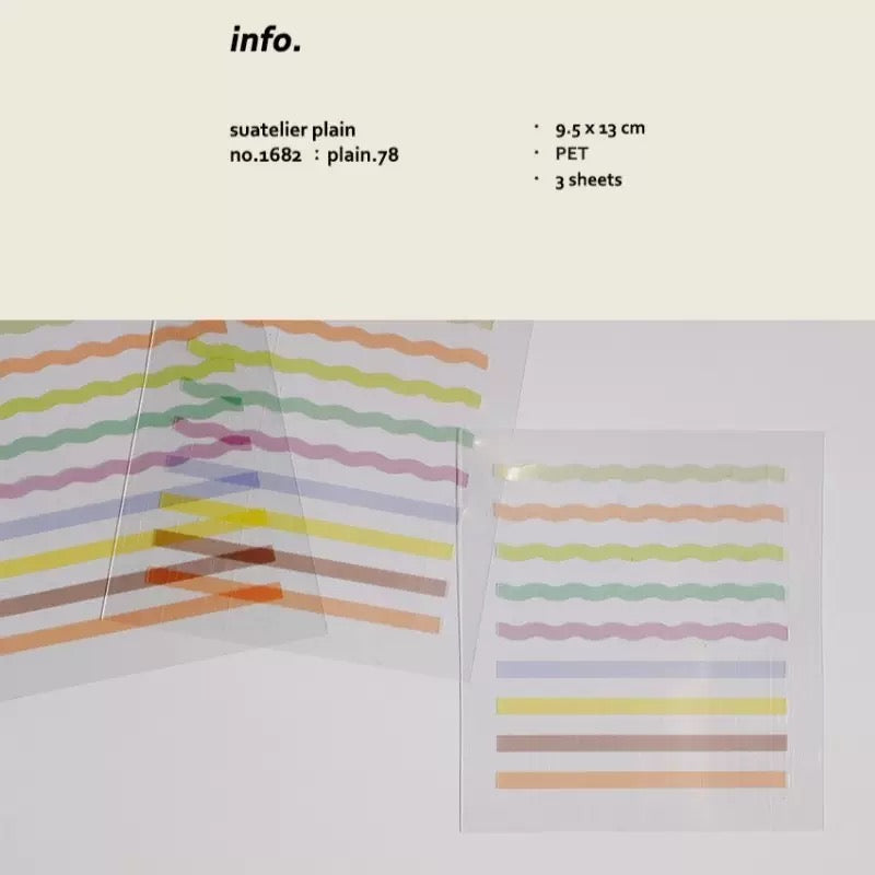 Suatelier Planner Index Tabs, 20-pcs