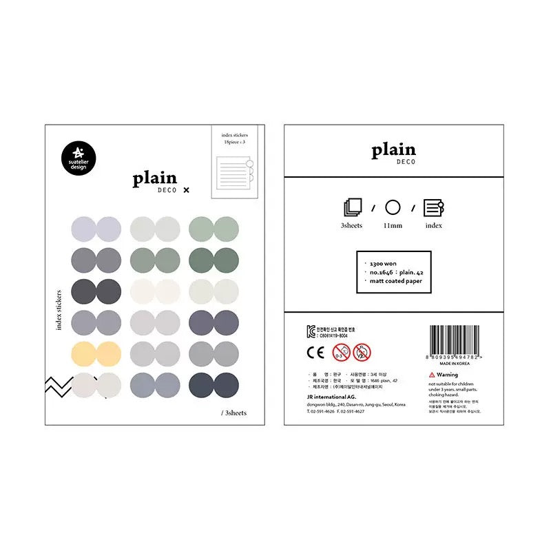 Suatelier Index Tabs Convenient Order Collection, 20-pcs