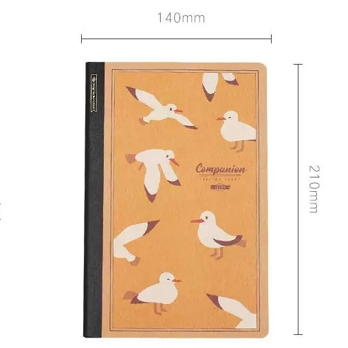 A5 Animal Grid Softcover Notebook, 10-pcs