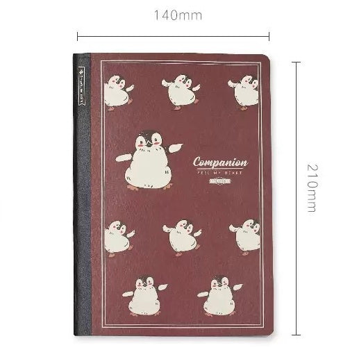 A5 Animal Grid Softcover Notebook, 10-pcs