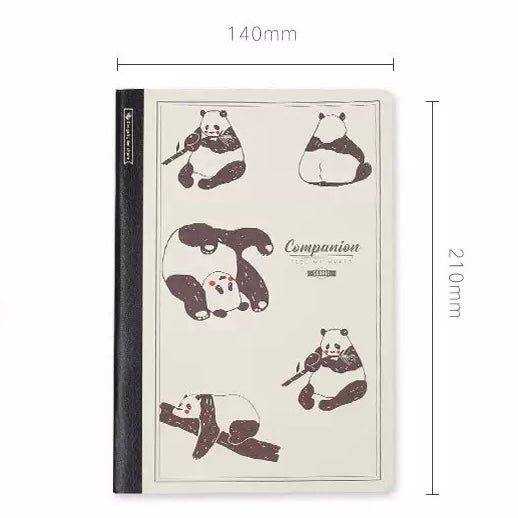 A5 Animal Grid Softcover Notebook, 10-pcs