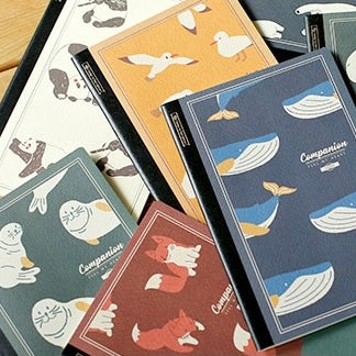 A5 Animal Grid Softcover Notebook, 10-pcs