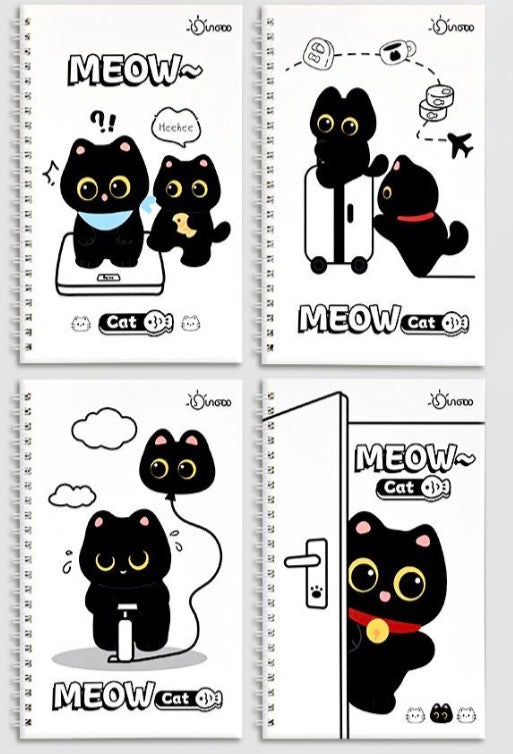 Mini Long Spiral Notebook, 40-pcs/set