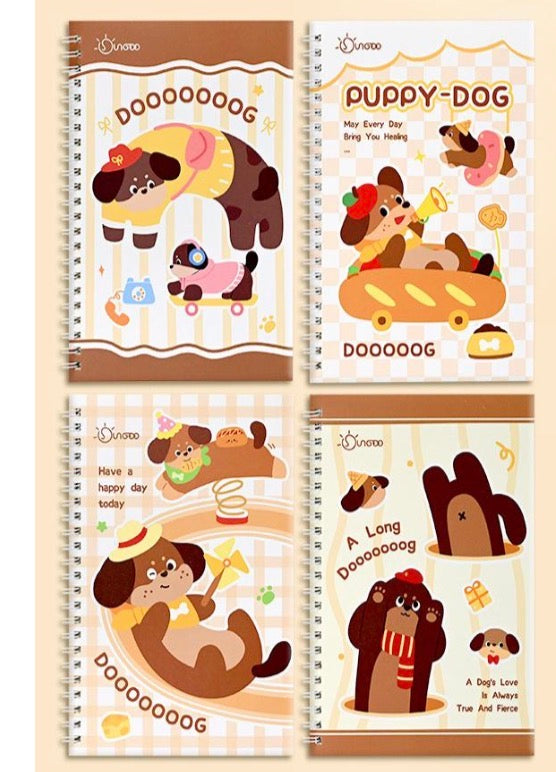 Mini Long Spiral Notebook, 40-pcs/set