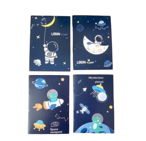 Mini Saddle-stitched Notebook, 40-pcs/set