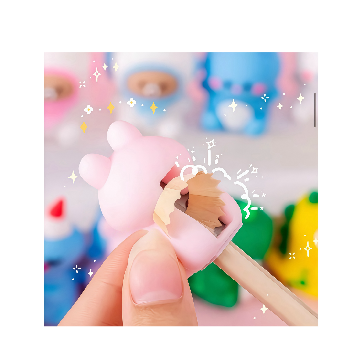 Capybara Mini Pencil Sharpener, 240-pcs/set