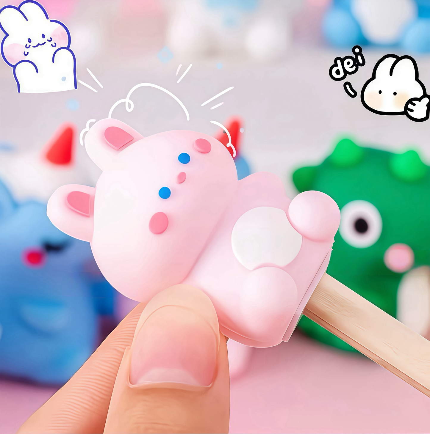 Capybara Mini Pencil Sharpener, 240-pcs/set