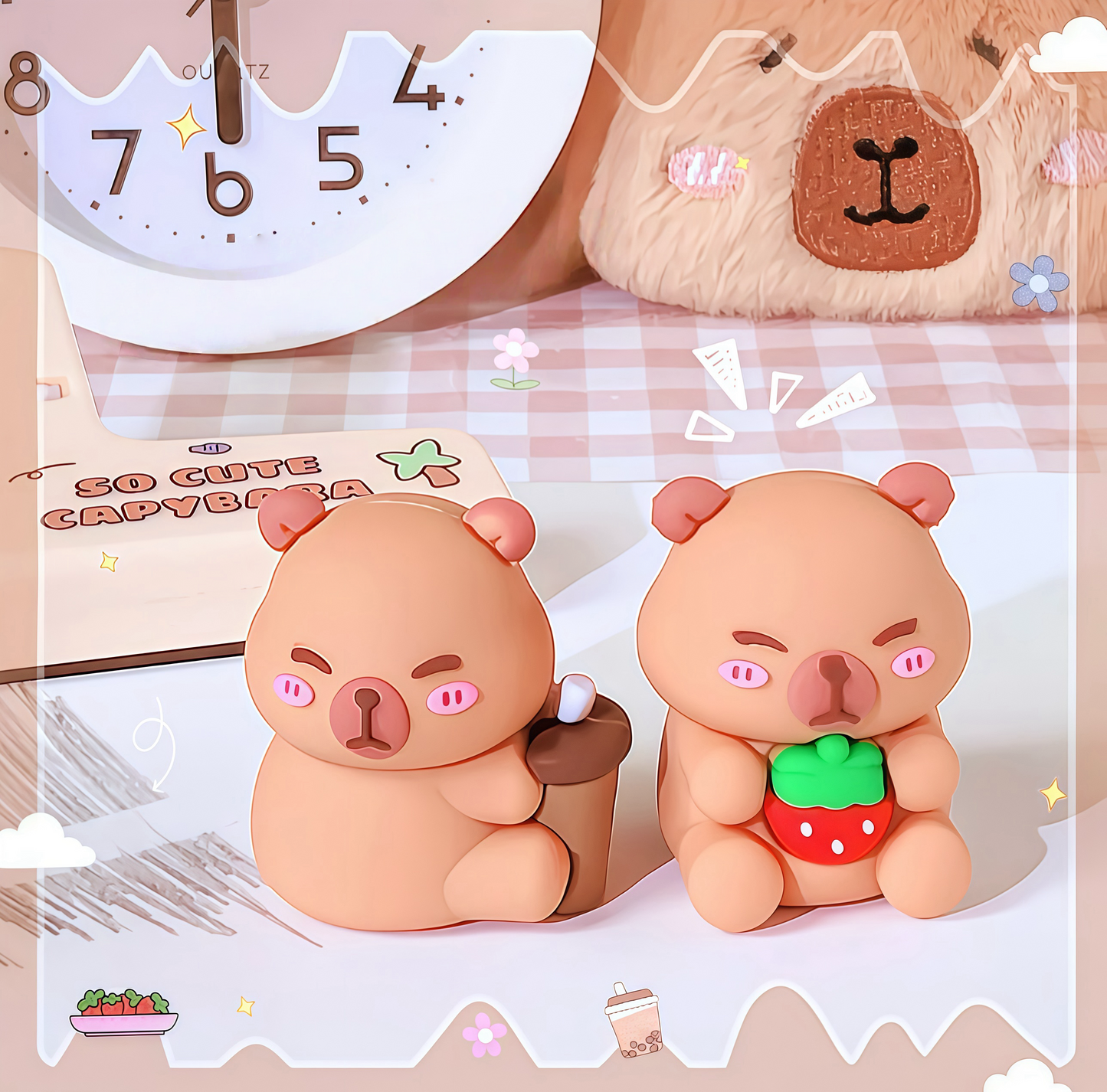 Capybara Mini Pencil Sharpener, 240-pcs/set