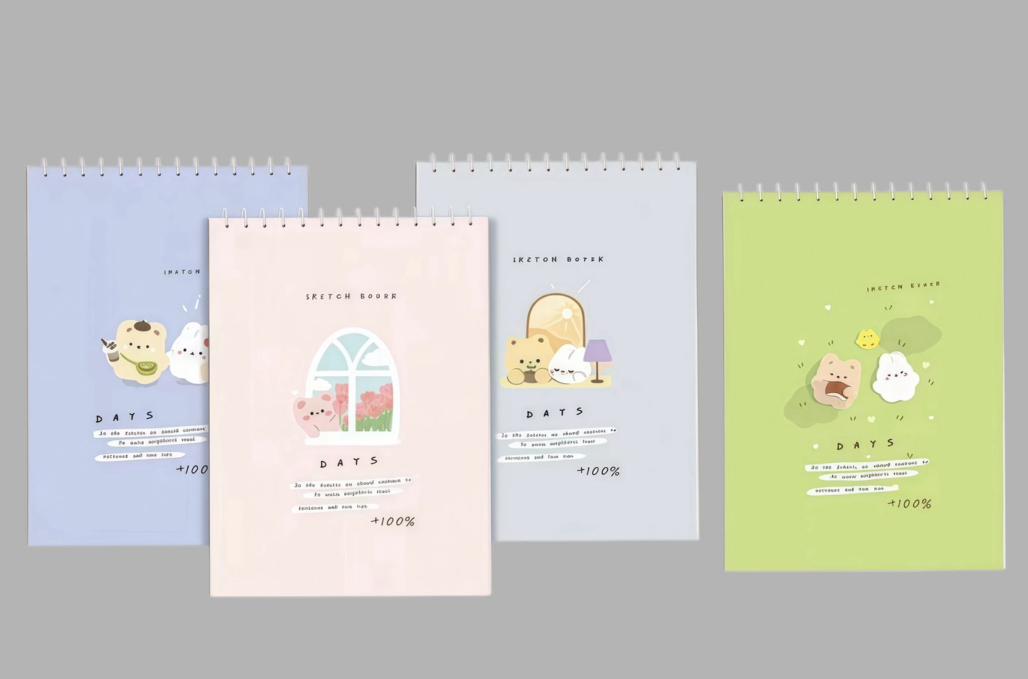 Modern Cute Minimal Sketch pad, 128-pcs/set