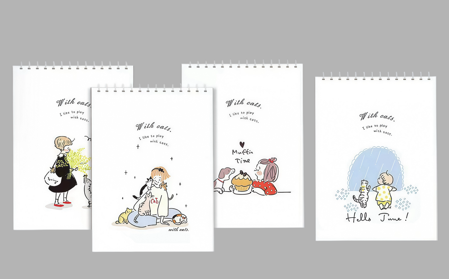 Modern Cute Minimal Sketch pad, 128-pcs/set