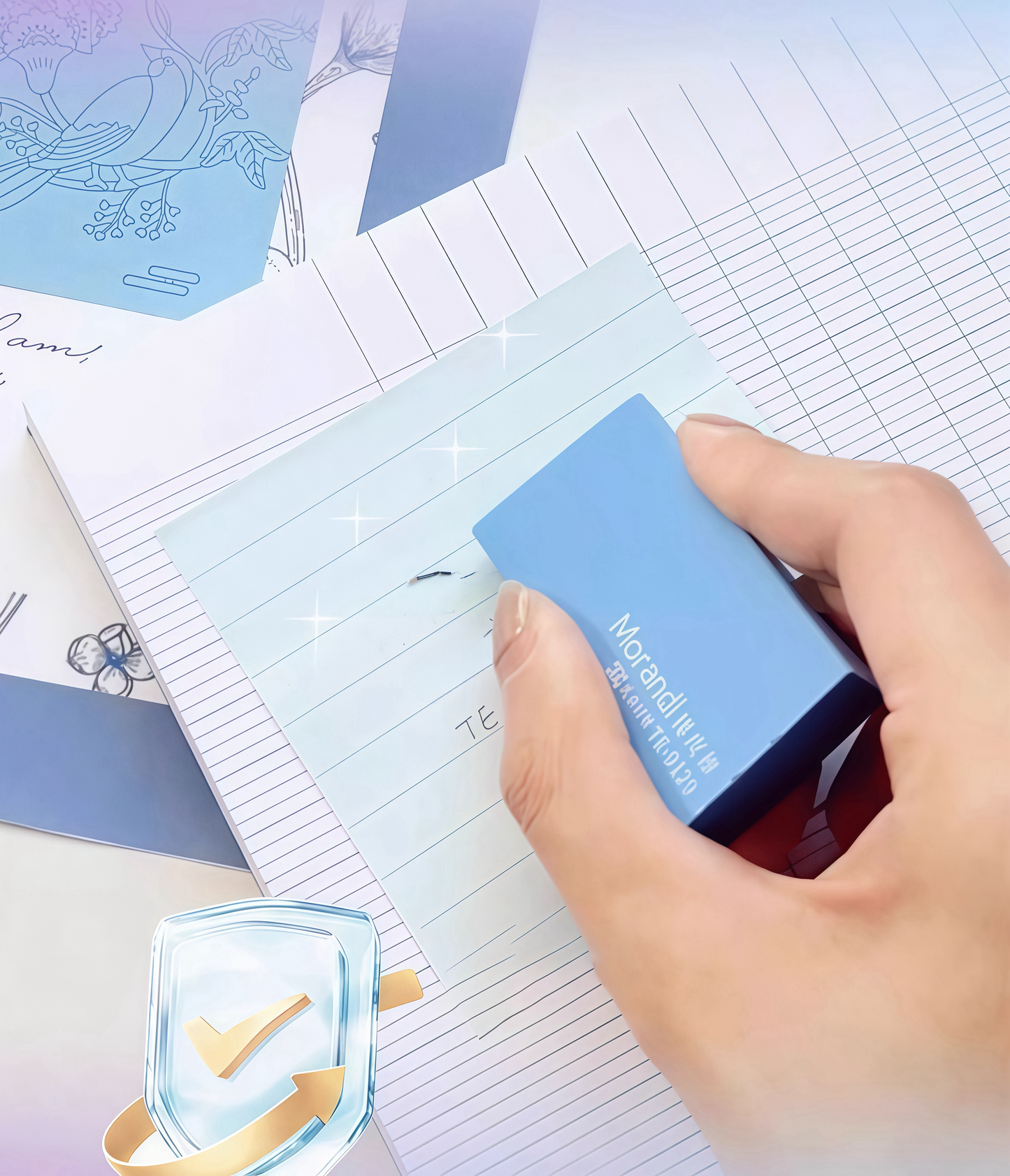 Morandi Gradient 2B Soft Eraser