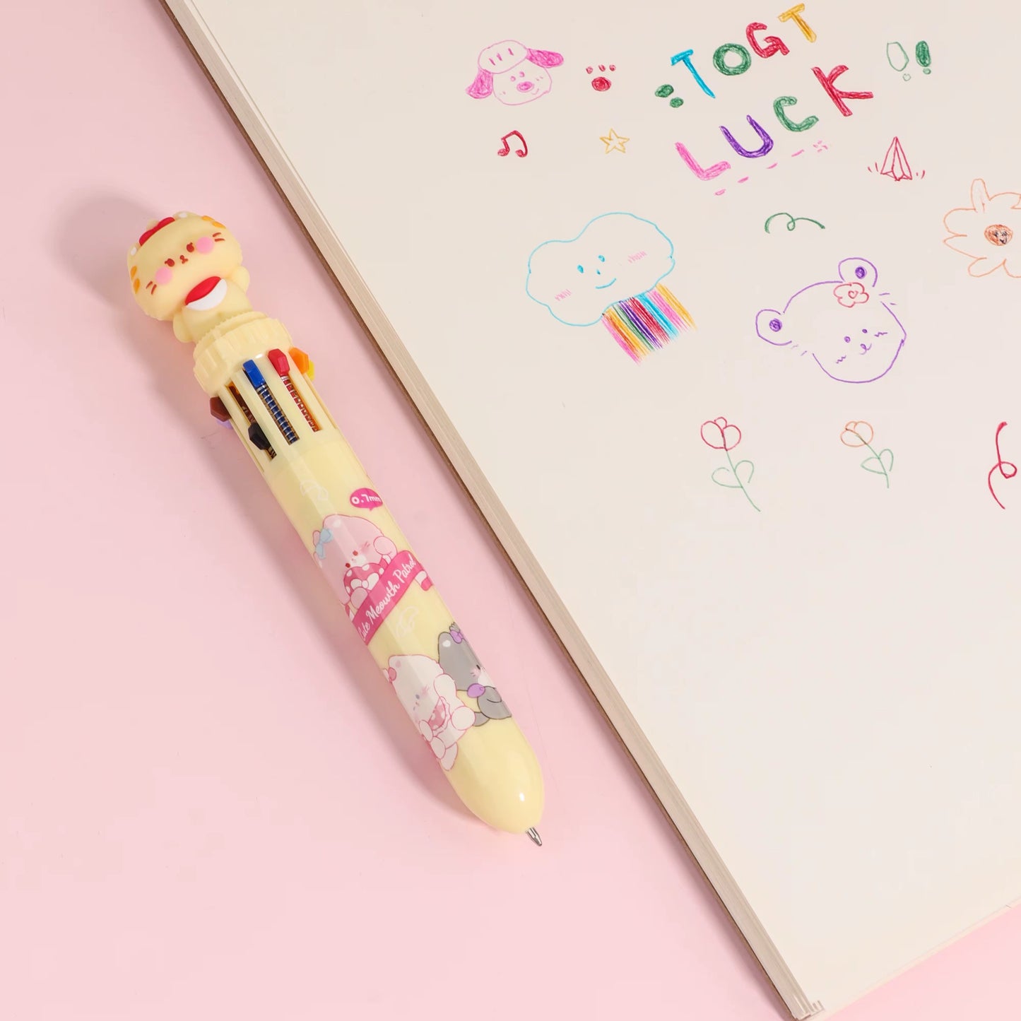 Ribbon Kitty Ten Color Ballpoint Pen, 36-pcs