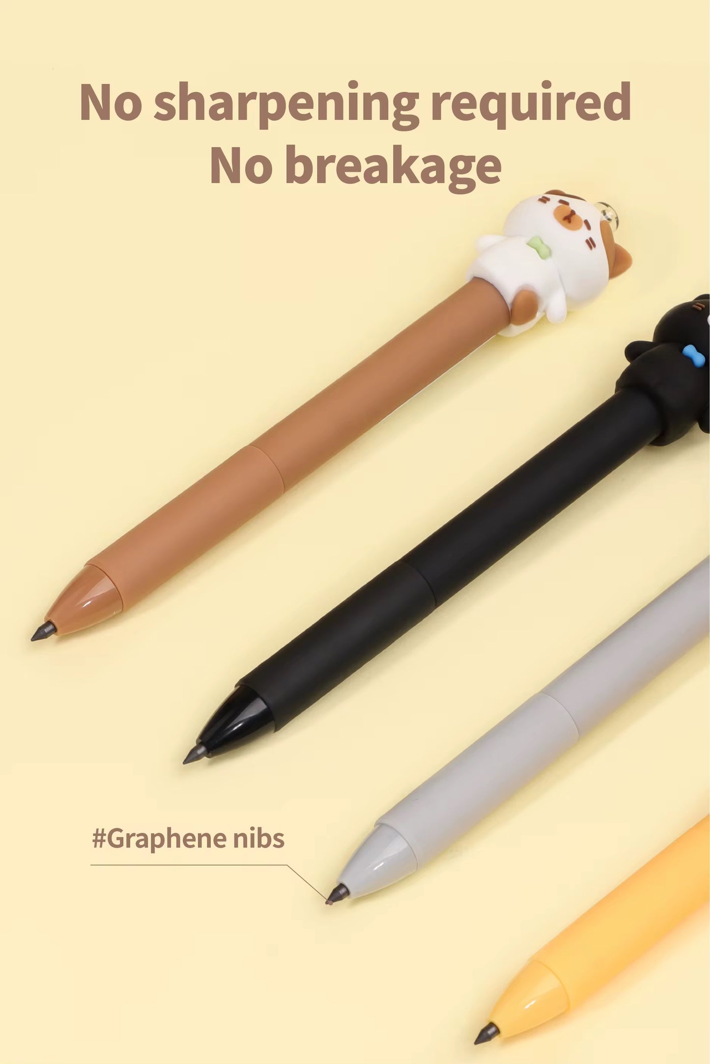 Daily Kitty Metal Eternal Pencil, 24-pcs