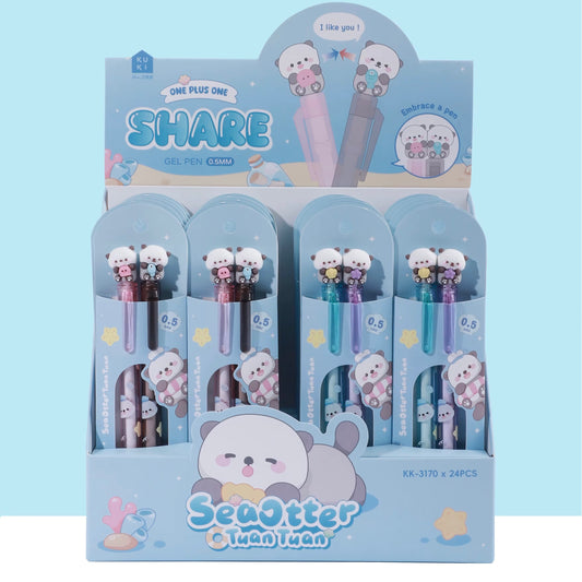 Sea Otter Sharing Pen, 24-cards
