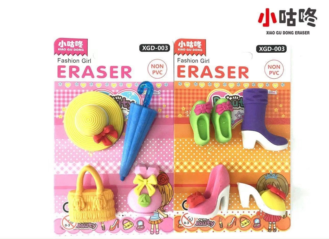 Novelty Themed Eraser, 24-cards