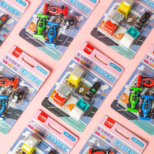 Novelty Themed Eraser, 24-cards