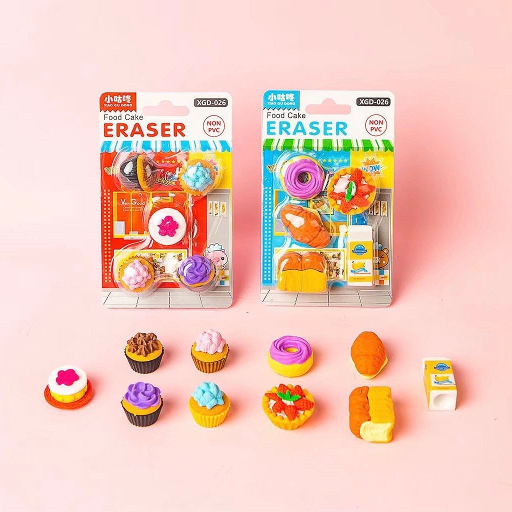 Novelty Themed Eraser, 24-cards