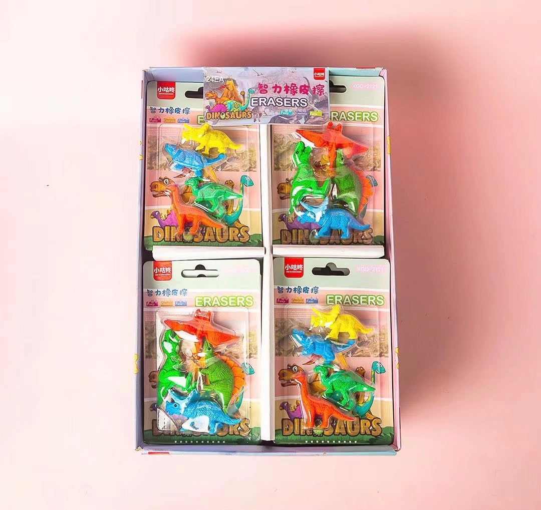 Novelty Animals Eraser, 24-cards