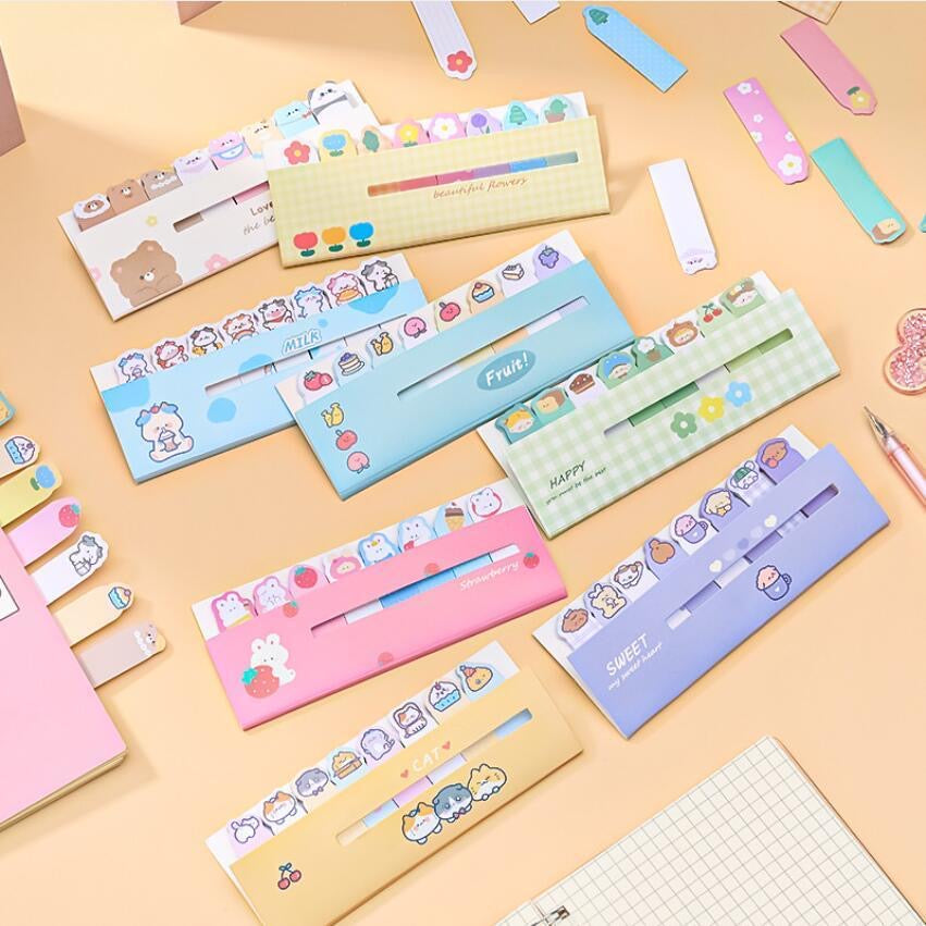 Cute Animal Character Index Tabs, 15-pcs