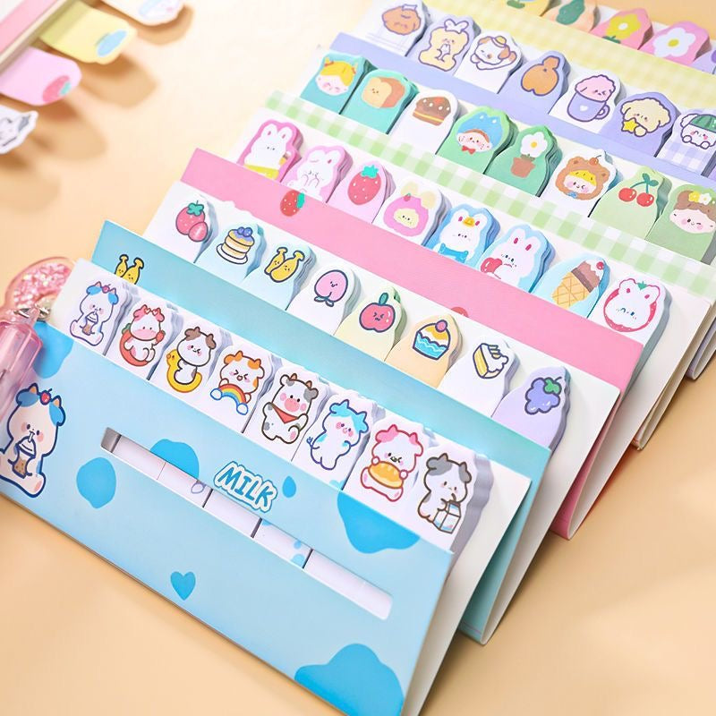Cute Animal Character Index Tabs, 15-pcs