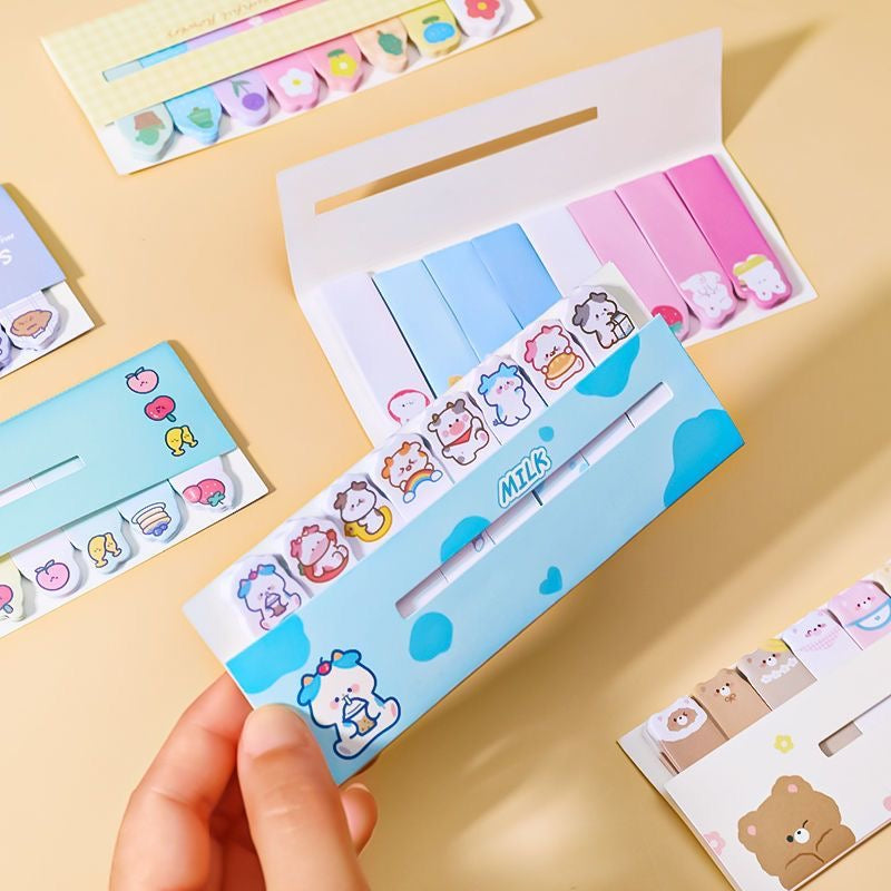 Cute Animal Character Index Tabs, 15-pcs