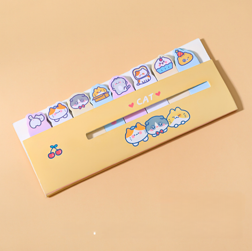Cute Animal Character Index Tabs, 15-pcs