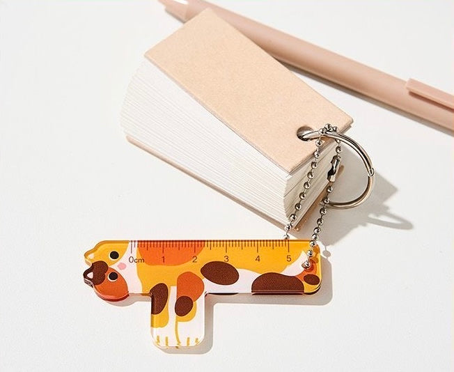 Cute Kitty Acrylic Mini Rulers, 20-packs