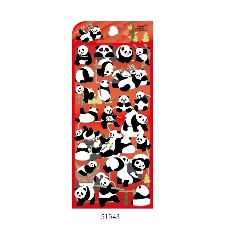 NEKONI Cute animal stereo foam sticker, 18-pcs