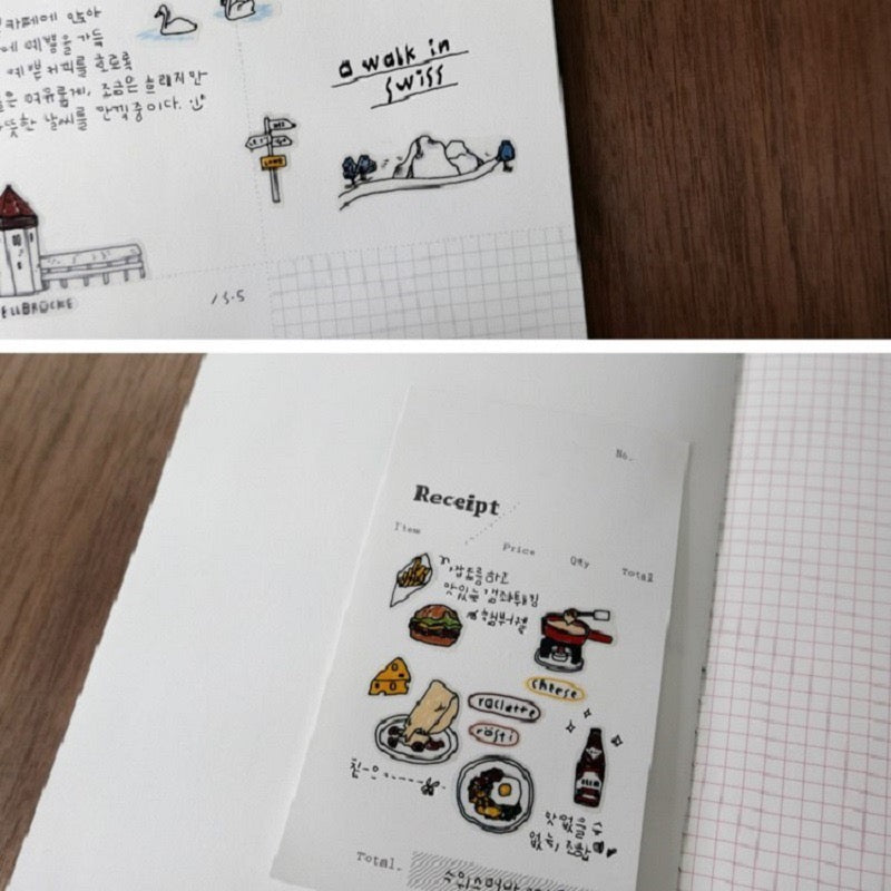 Suatelier Resort City Travels Sticker, 20-pcs