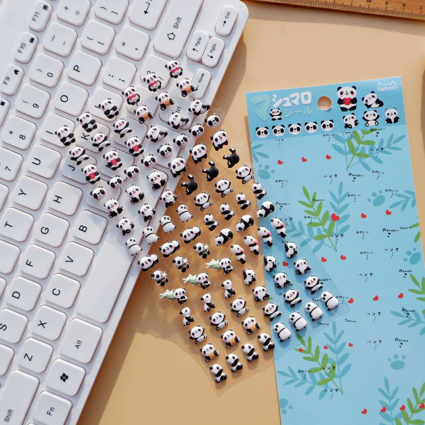 NEKONI Cute Mini Character Sticker, 18-pcs