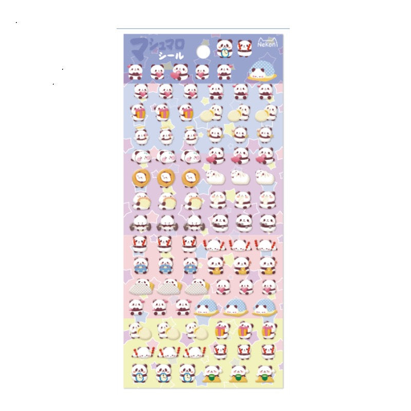 NEKONI Cute Mini Character Sticker, 18-pcs