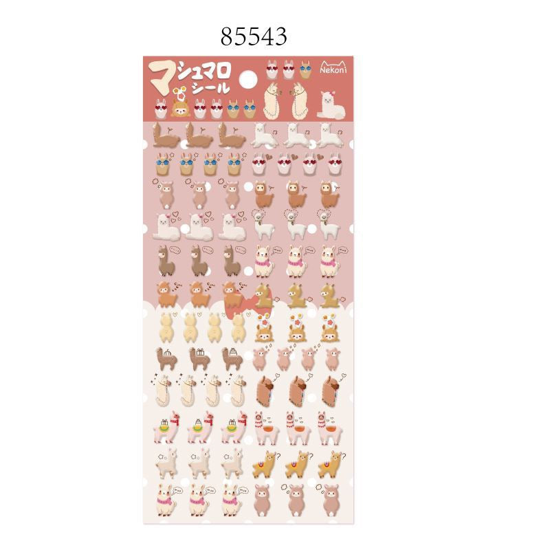 NEKONI Cute Mini Character Sticker, 18-pcs