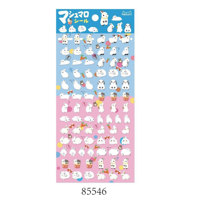 NEKONI Cute Mini Character Sticker, 18-pcs