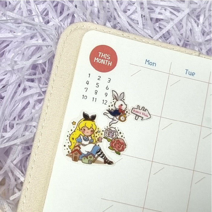 BONITO Alice Wonderland Fairy Tale Sticker, 18-pcs