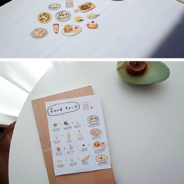 Suatelier Pizza Party Sticker, 18-pcs