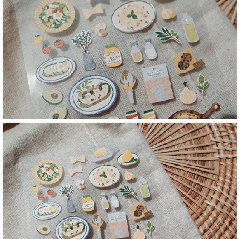 Suatelier Pizza Party Sticker, 18-pcs