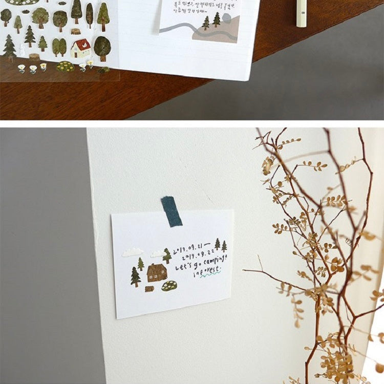 Suatelier Forest Paper Sticker, 18-pcs