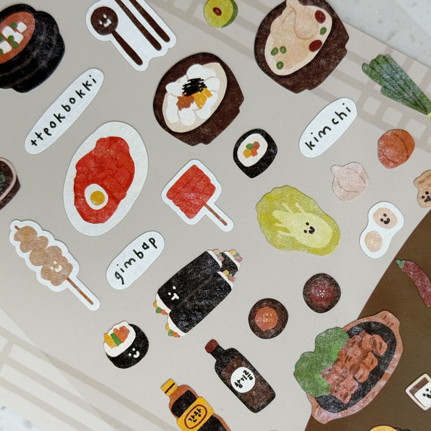 BONITO Classic Korean Food Stickers, 18-pcs