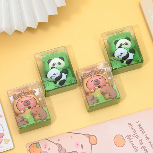 2-in-1 Eraser Pencil Sharpener Collection, 20-pcs/set