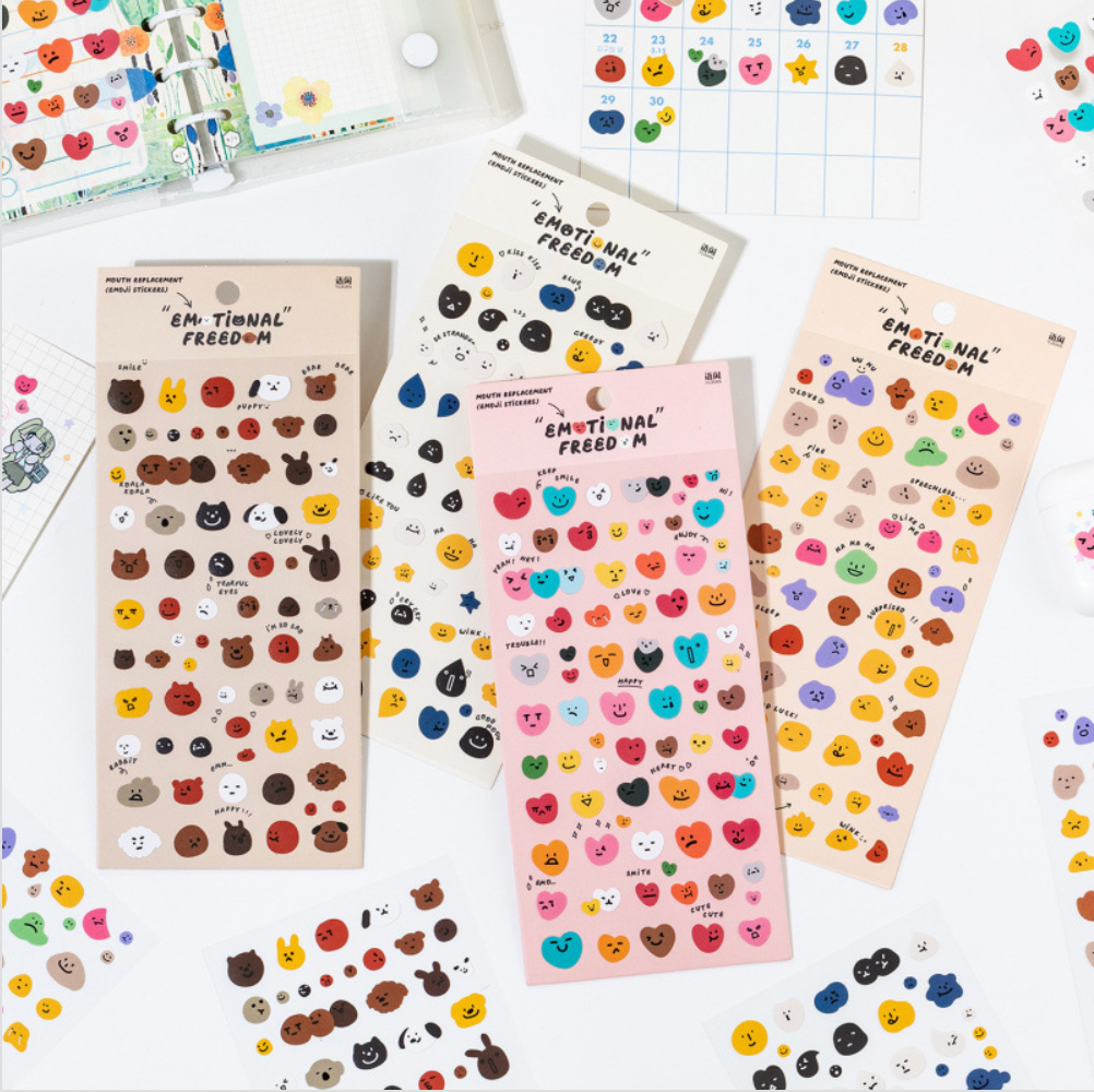 Emotion Expression Stickers, 20-pcs/set
